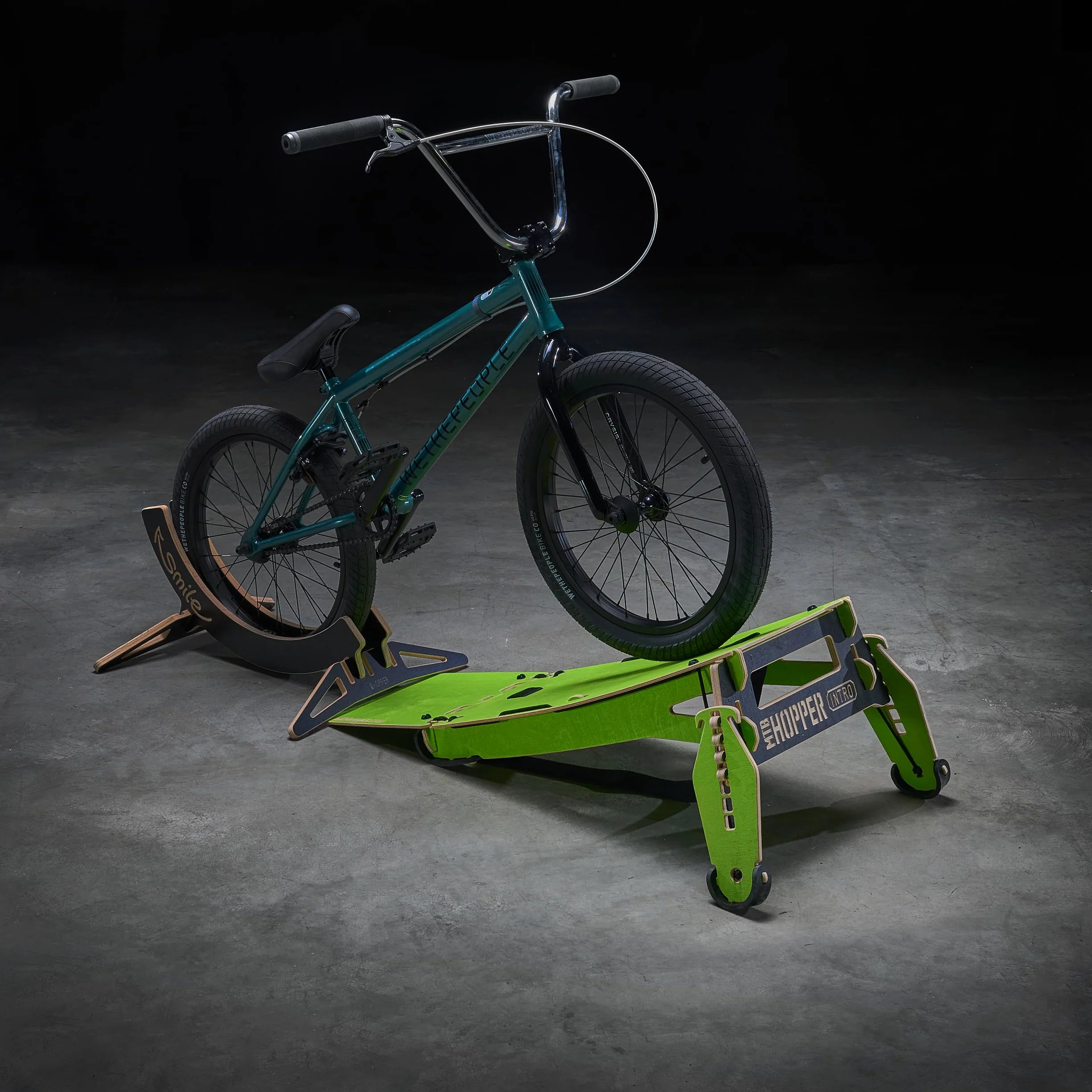 MTB Hopper Intro - Rampa di salto portatile per scooter, skateboard, BMX