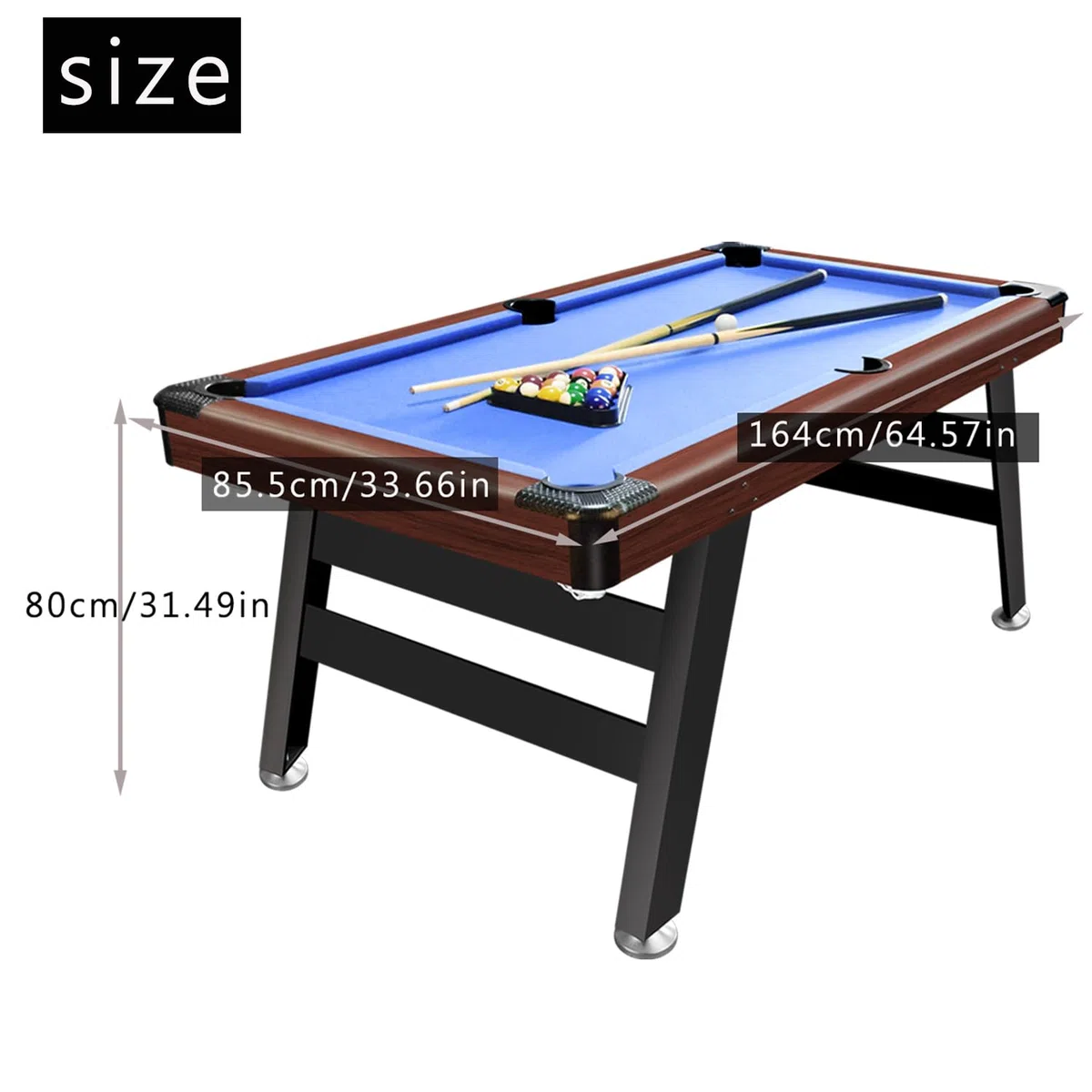 OYE Tavolo pieghevole da biliardo 5FT 6FT con accessori - biliardo tavolo da biliardo per piscina