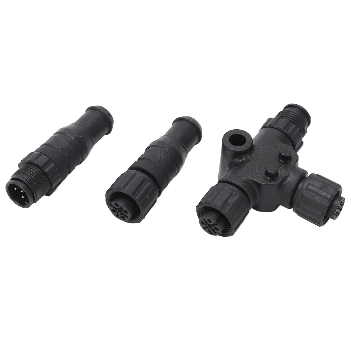 Avviatore di Rete NMEA, 1 M/39,4 Pollici Marine per NMEA 2000 Starter Kit Cavo di Alimentazione in ABS con Connettore a T Terminale Maschio Femmina Fusibile Per le Reti Lowrance
