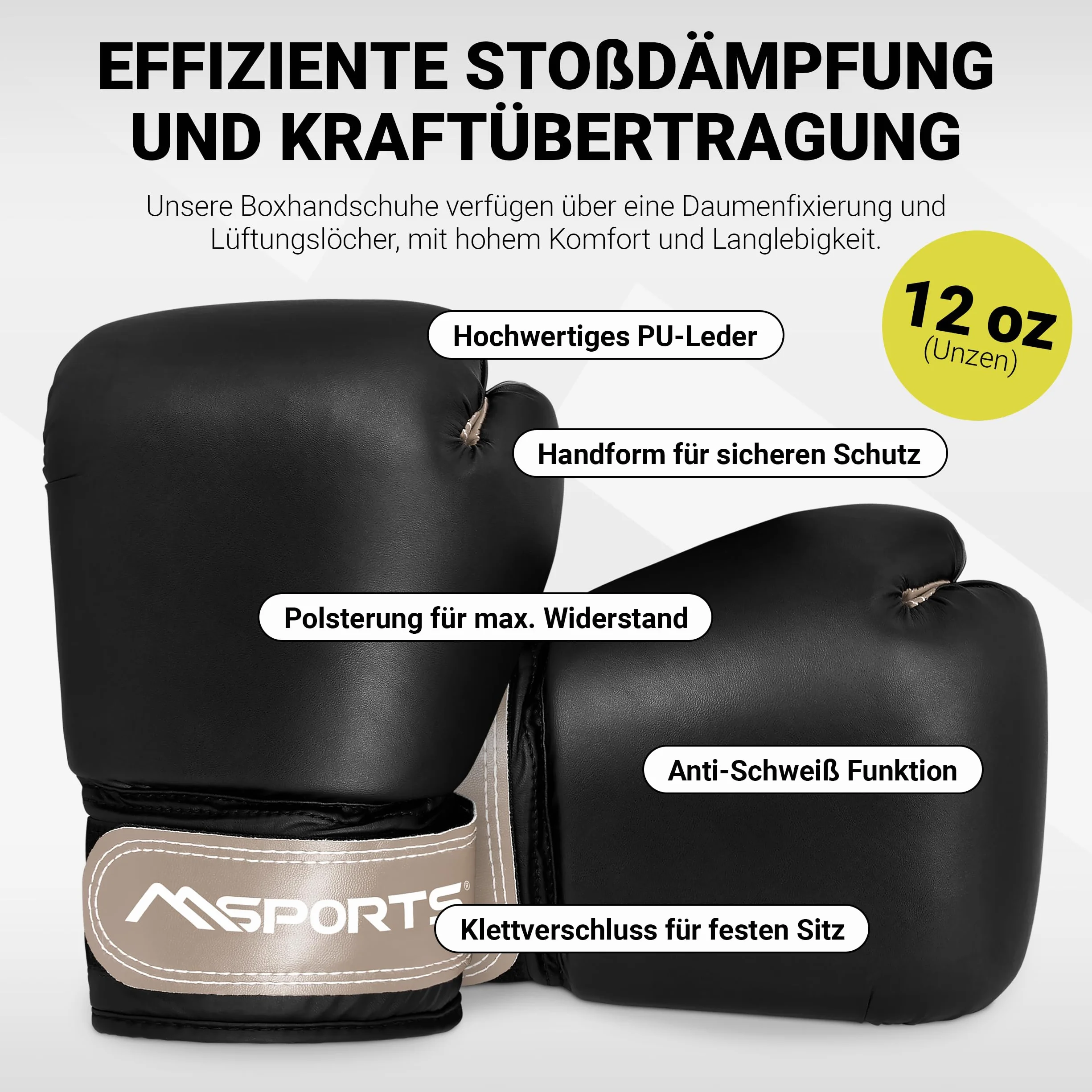 MSPORTS Punch Bag Set Premium 80 × 30 cm – Sacco da boxe 25 kg + guantoni da boxe e bende – allenamento boxe, kickboxing & fitness a casa o in studio