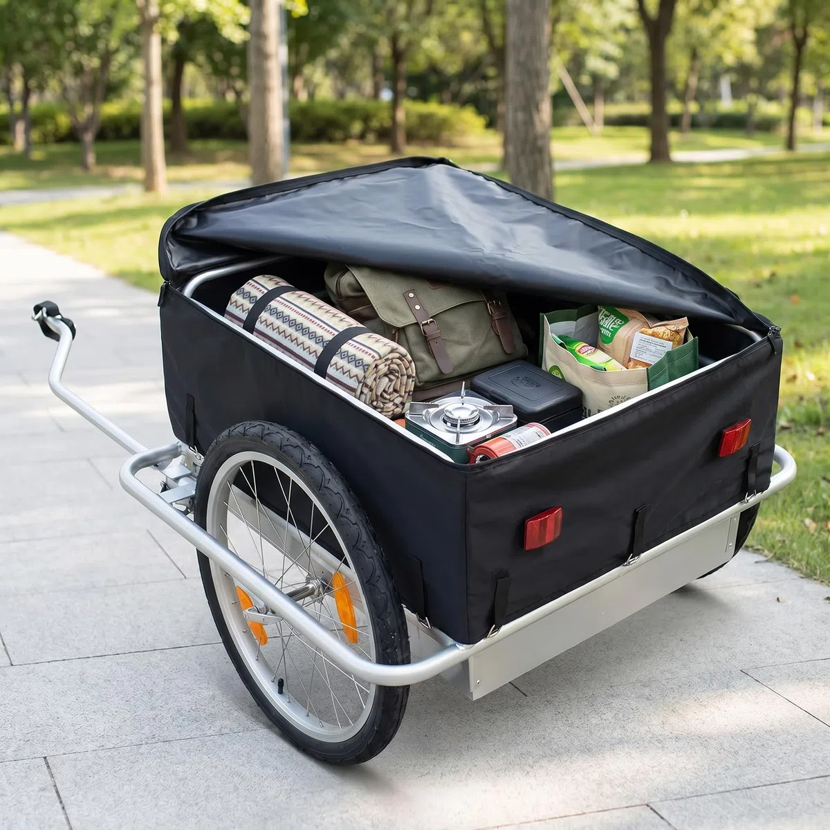 Red Loon - Rimorchio cargo per bicicletta, con cerchioni in alluminio, 144 l, estremamente leggero