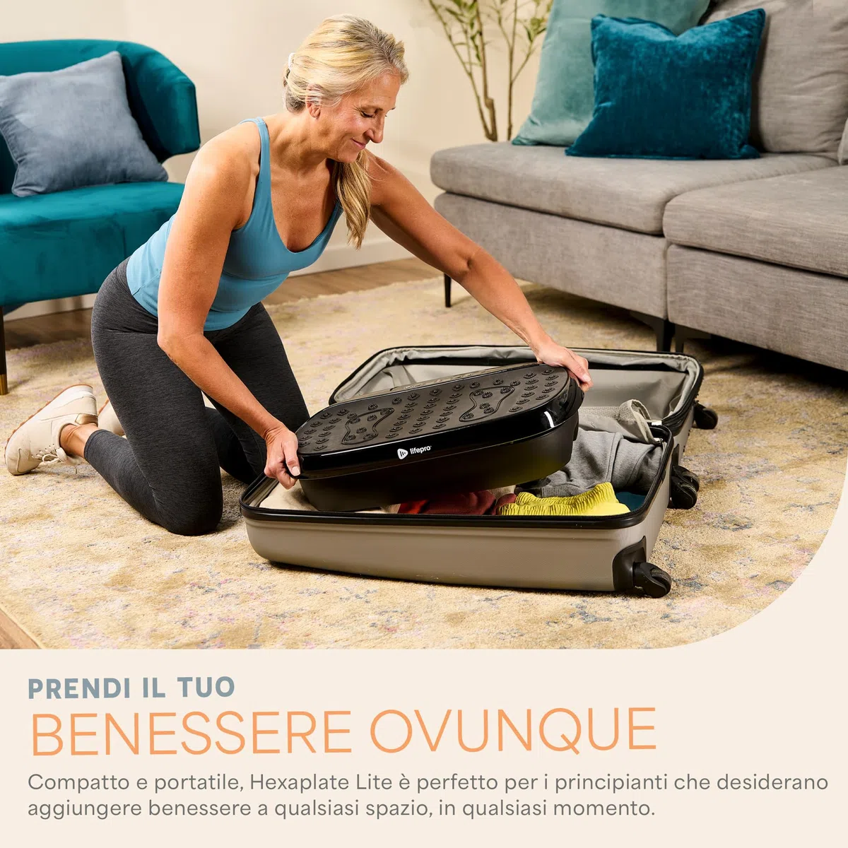 LifePro Vibration Plate Training Device – Hexaplate for Lymphatic Drainage and Weight Loss – with LED Display, Remote Control, and Quiet Motor