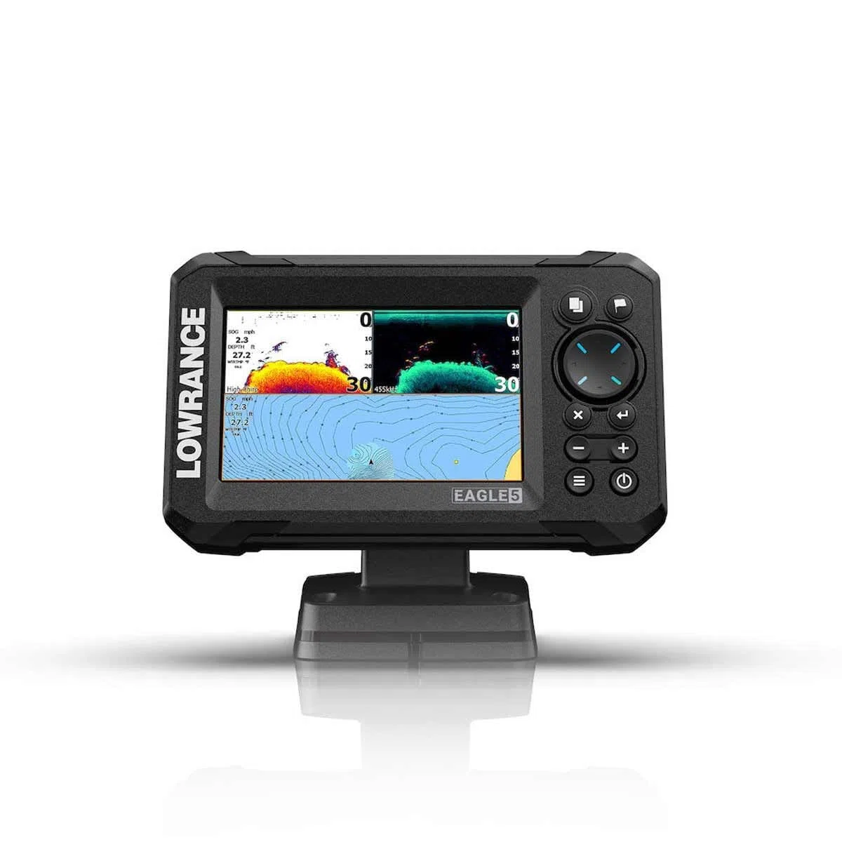 Lowrance Eagle - Ecoscandaglio GPS Chartplotter, Varie Dimensioni, per Pesca, profondità, ProFishing(5",SplitShot HD)