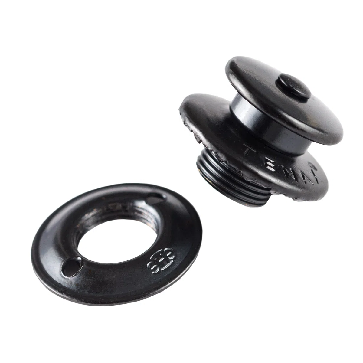 Tenax Bottoni neri 20 top + 20 parti inferiori viti filettate M5 x 10 mm + 1 chiave TENAX