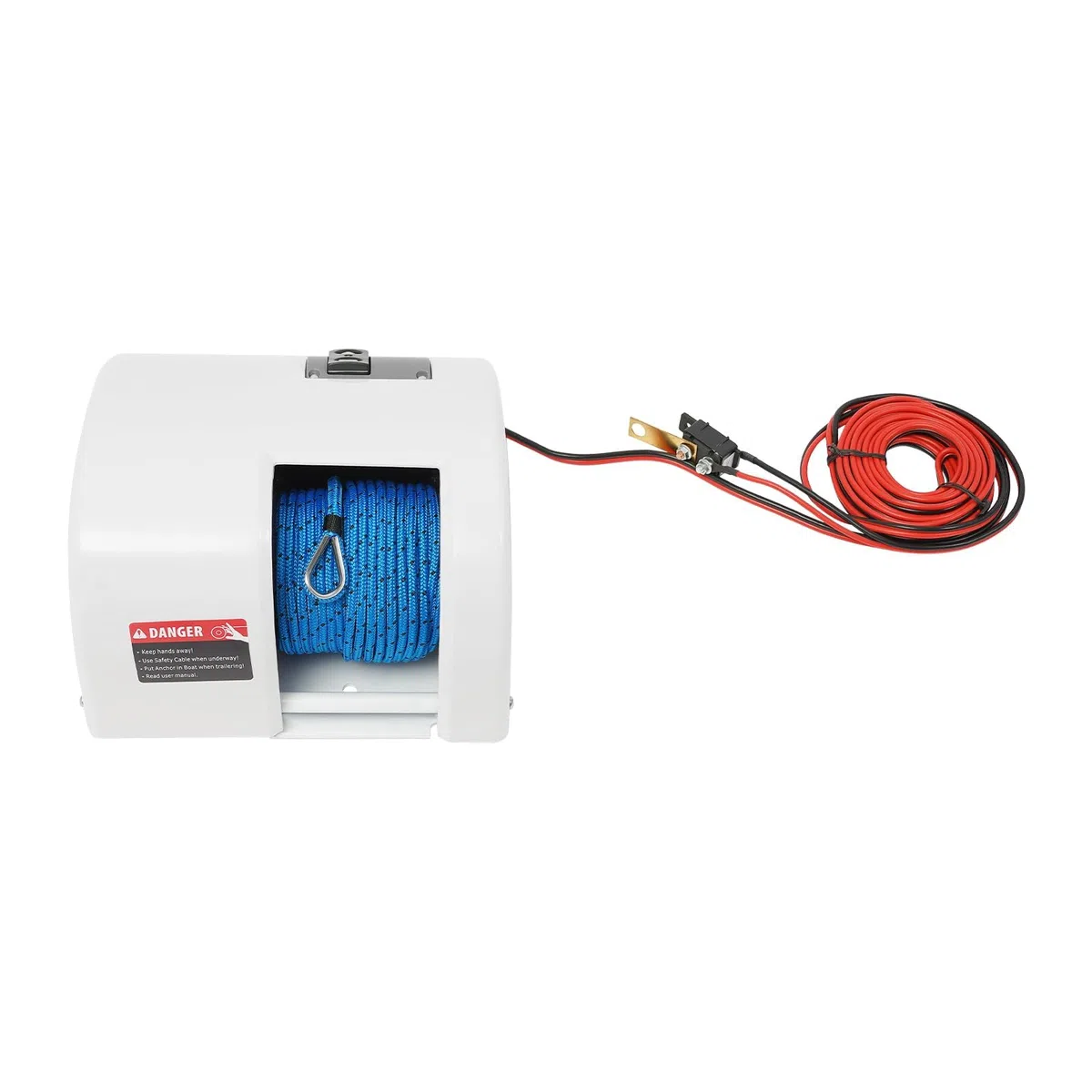 Verricello elettrico per barche, 25LBS, argano elettrico marino con telecomando senza fili, acqua salata 30 m, 12 V, acqua salata per ancora fino a 20 kg