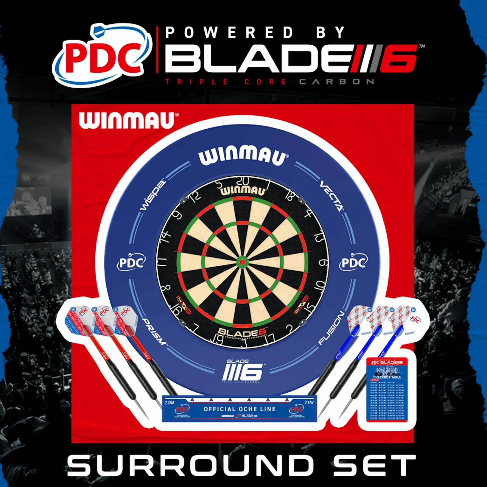 Winmau Blade 6 - Bersaglio professionale con setole - Specifiche ufficiali del torneo