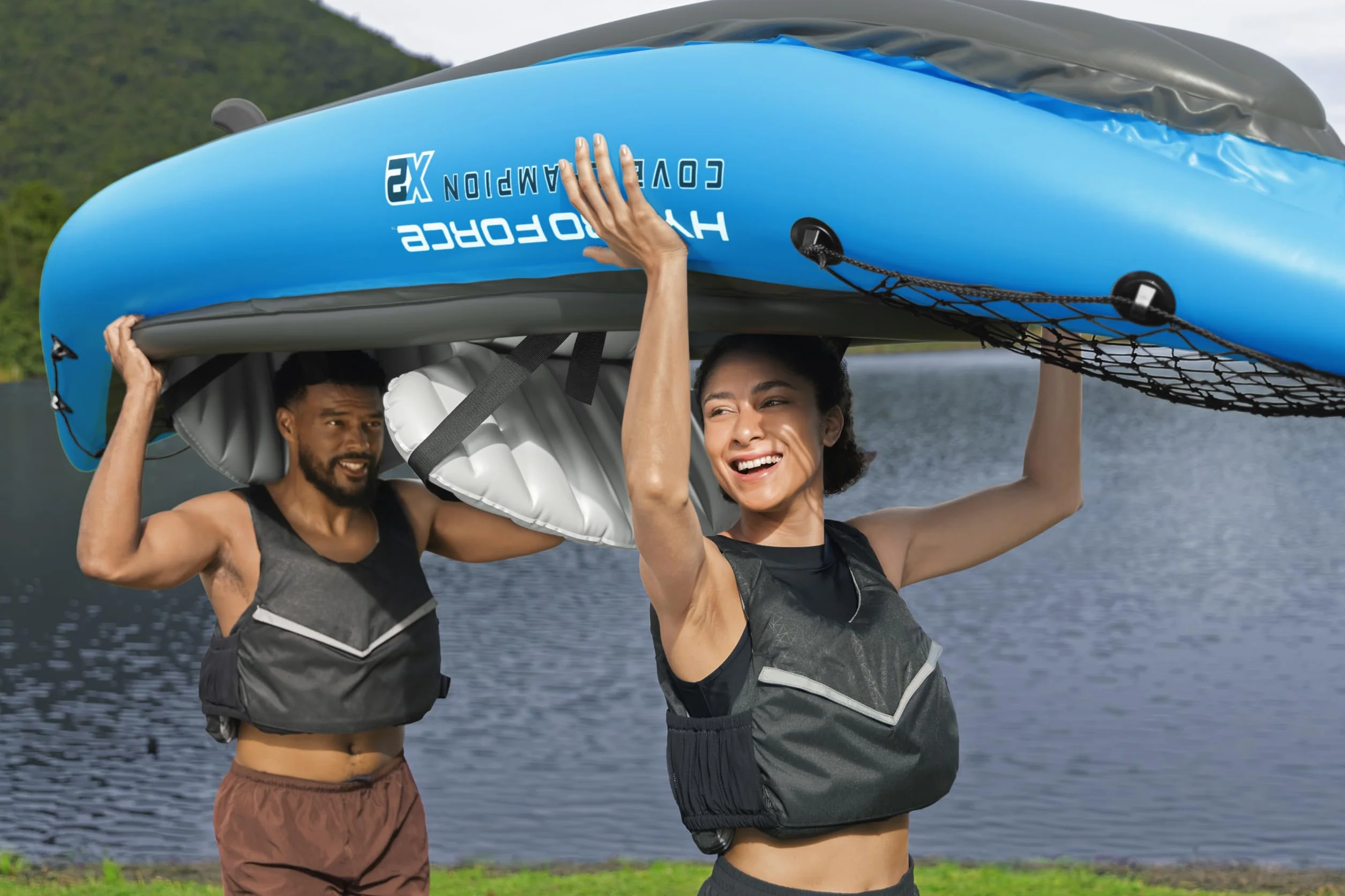 Bestway 65131 - Hydro-Force Kayak X2 Cove Champion 3,31 m x 88 cm Unisex Adulto
