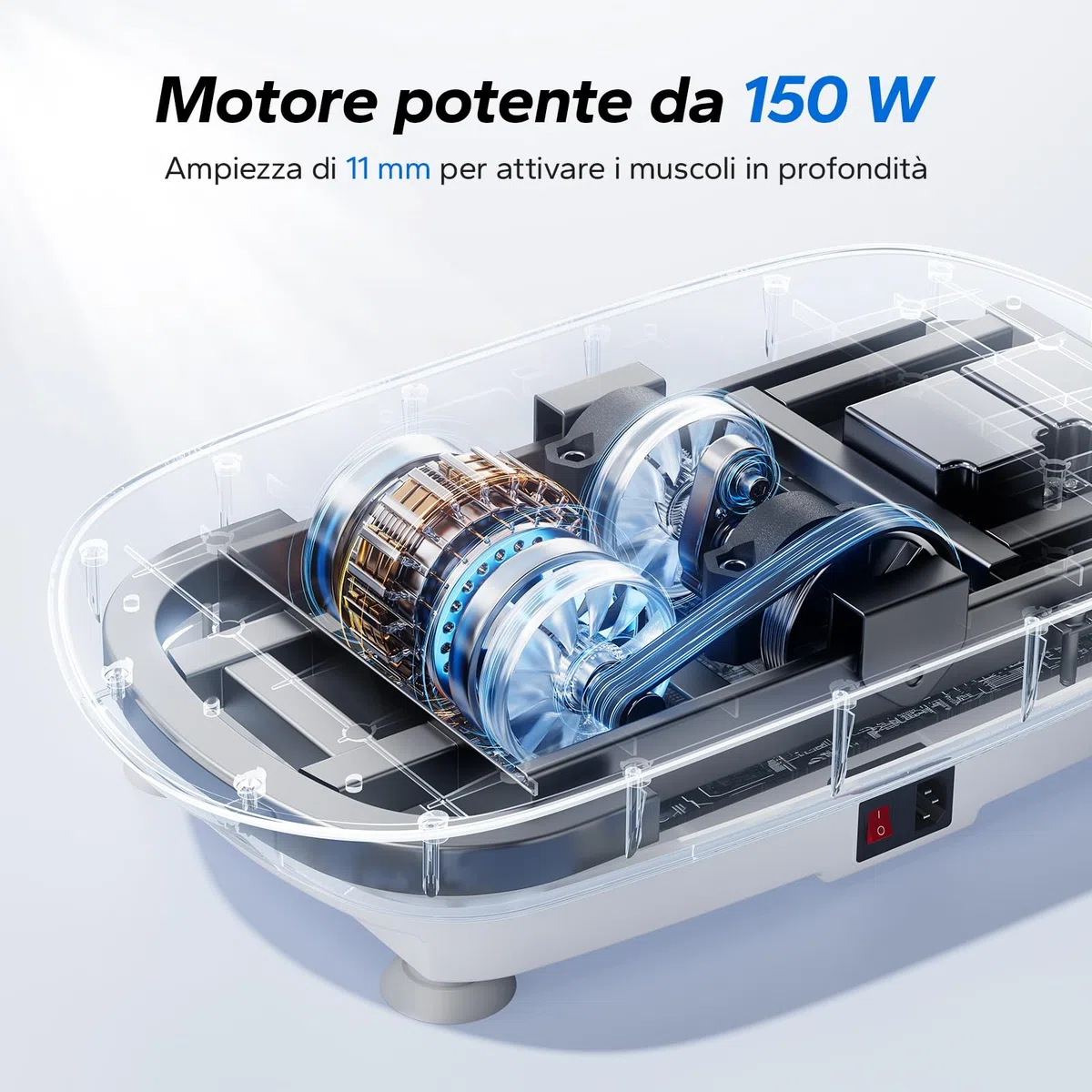 MERACH Pedana Vibrante, Potente Pedana Vibrante Dimagrante per la Costruzione e la Modellazione Muscolare, Controllo Automatico della Velocità, Altoparlante Bluetooth Integrato