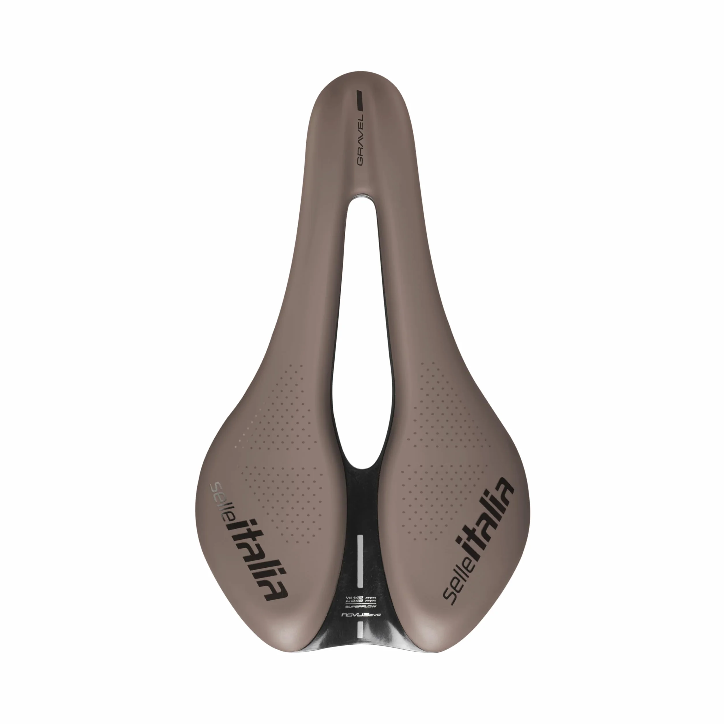 Selle Italia NOVUS Boost EVO Gravel TM Superflow - Sella Bici Gravel, Sellino Bicicletta Imbottitura Extra, Foro Superflow