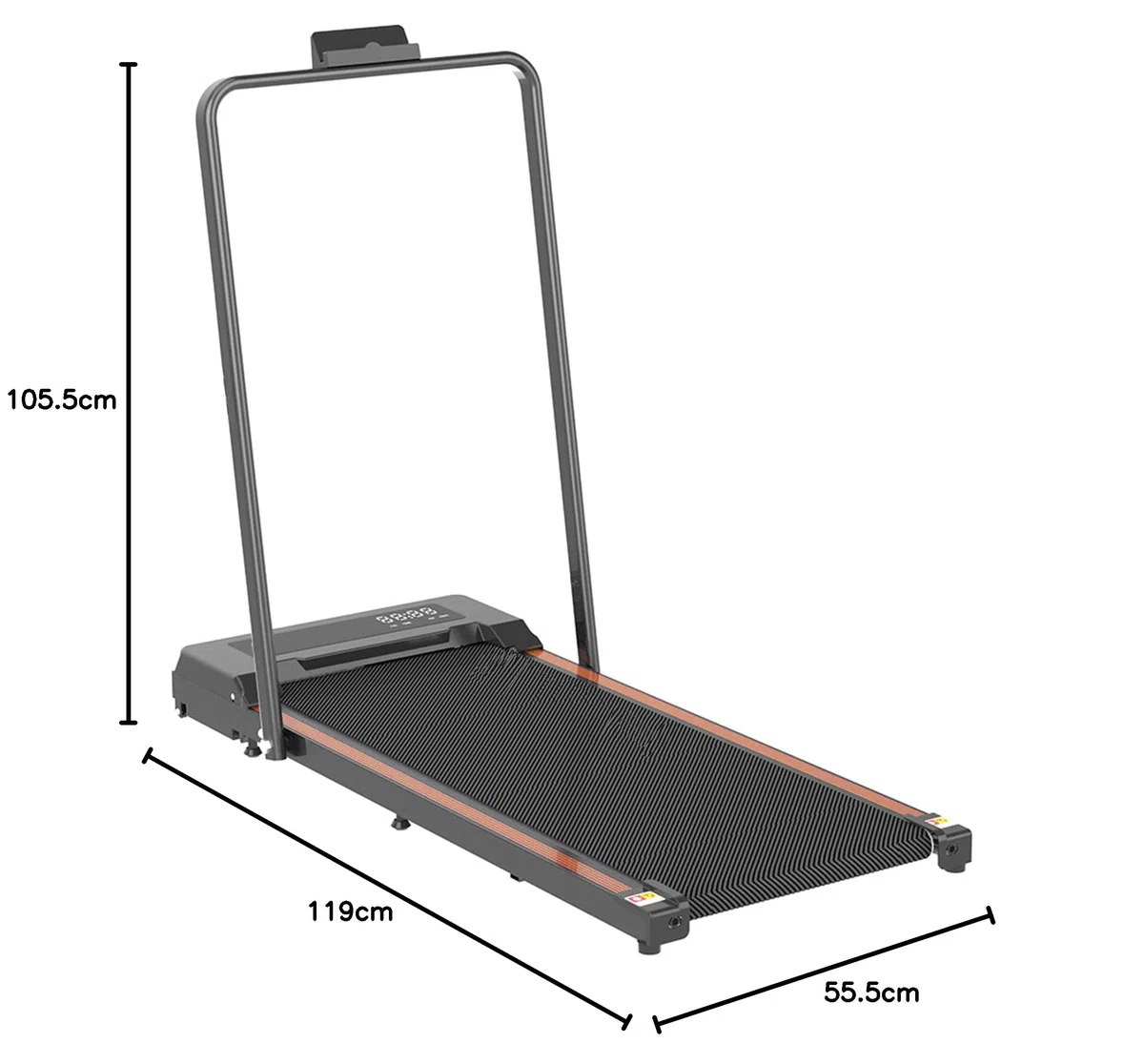 Drgymlee Tapis Roulant 3 in 1, Tapis Roulant Pieghevole Sotto Scrivania con Maniglia, Compatto e Silenzioso 1–10 km/h per Casa, Ufficio, Camminata e Jogging, con Telecomando e Display LED