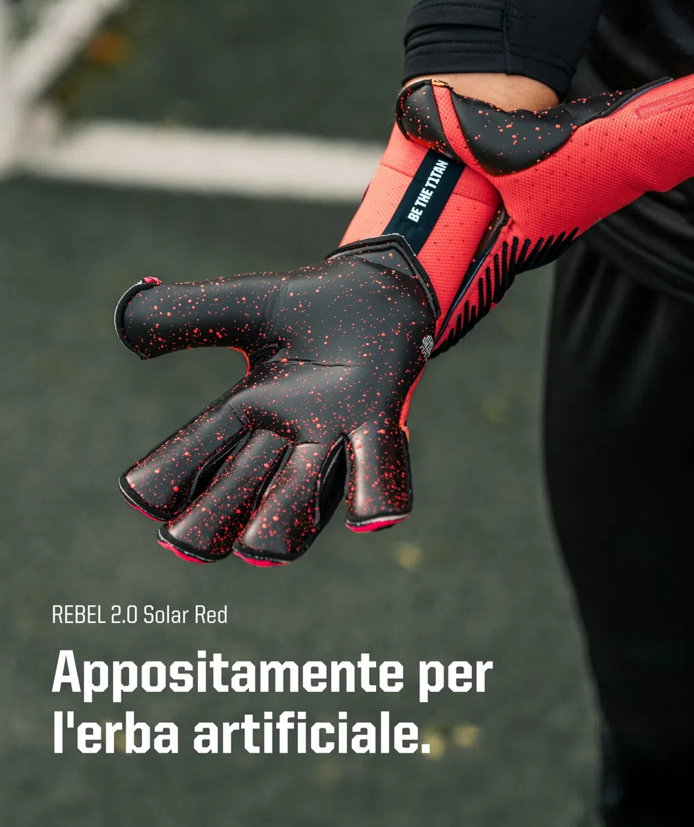 T1TAN Rebel Guanti da portiere - guanti da portiere di calcio - con protezione per le dita