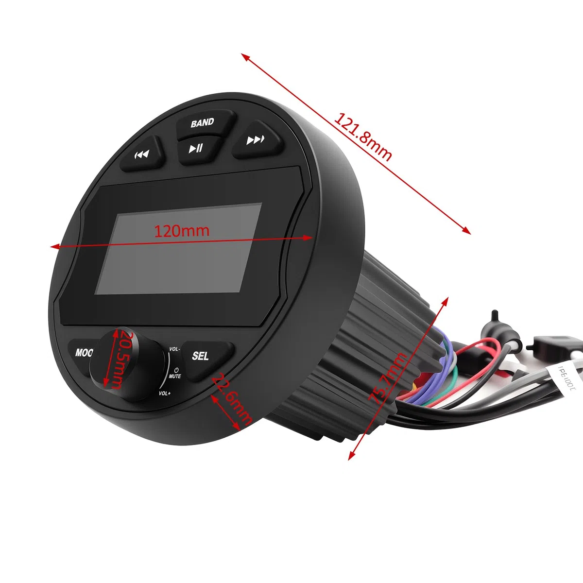 MP3 Ricevitore Stereo marino con funzione Radio digitale AM/FM, USB BT & IPX6 impermeabile per natante e uso professionale