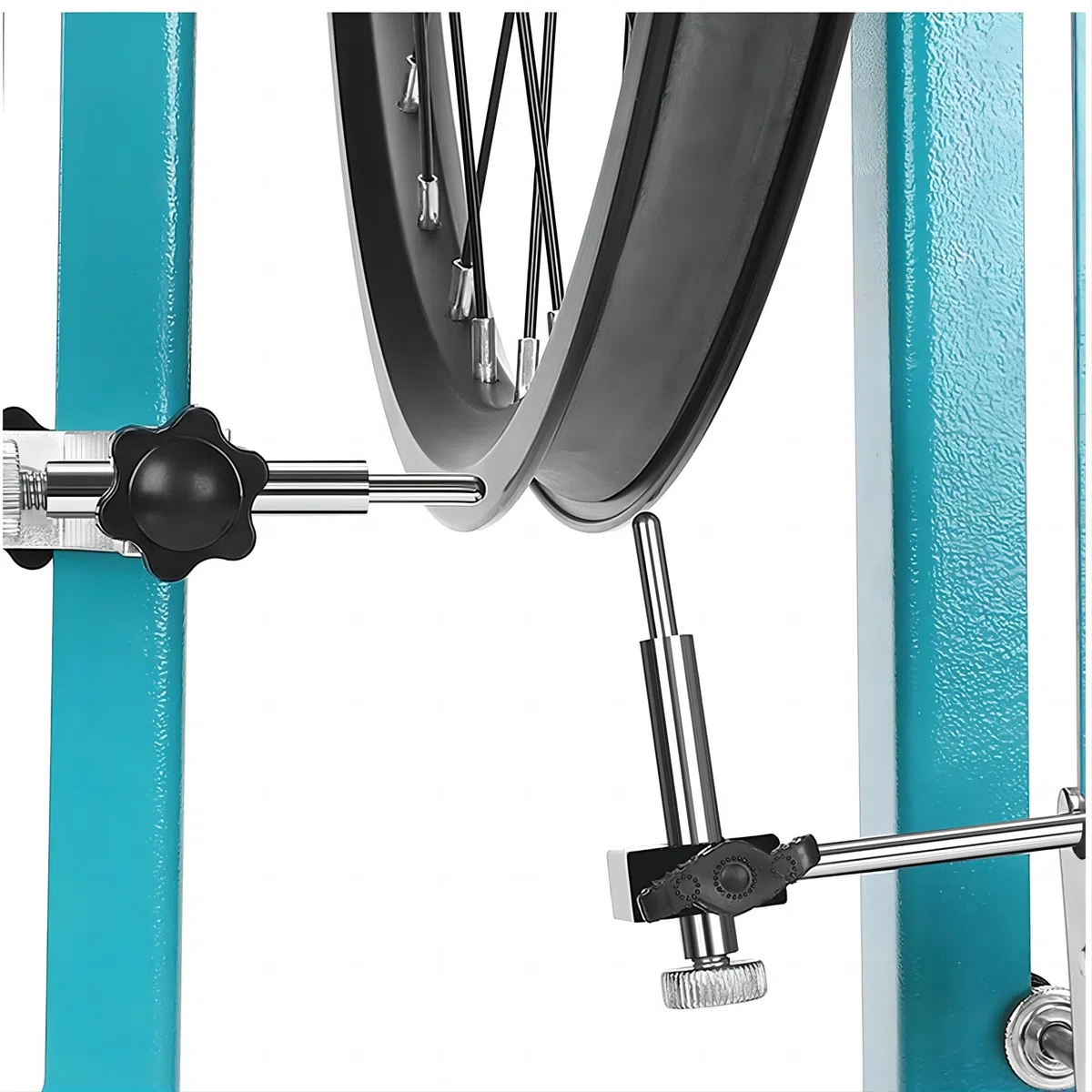 Mimoke supporto per centrare le ruote della bicicletta da 16" a 29", calibrazione per la manutenzione delle ruote wheel width [90MM-150MM]