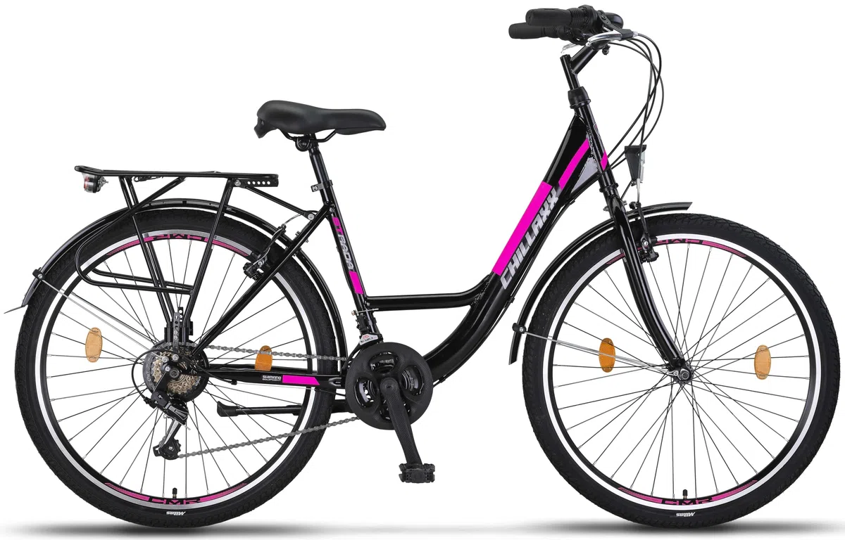 Chillaxx Bike Strada Premium City Bike da 26 e 28 pollici, bicicletta per ragazze, ragazzi, uomini e donne, cambio a 21 marce, bicicletta olandese