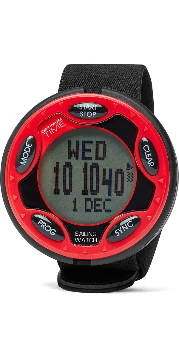 Optimum Time Series 14 Ricaricabile per Yacht a Vela e gommone - Rosso - Unisex - Grande Cassa in ABS da 68 mm Blu Scuro