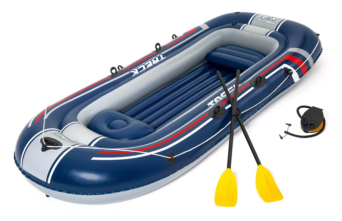 Bestway Hydro-Force - Set gonfiabile "Treck X 3" per 3 persone + 1 bambino 307 x 126 x 39 cm