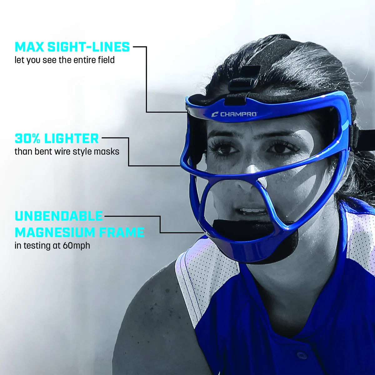 Champro Rampage Ultra Leggera Softball Maschera