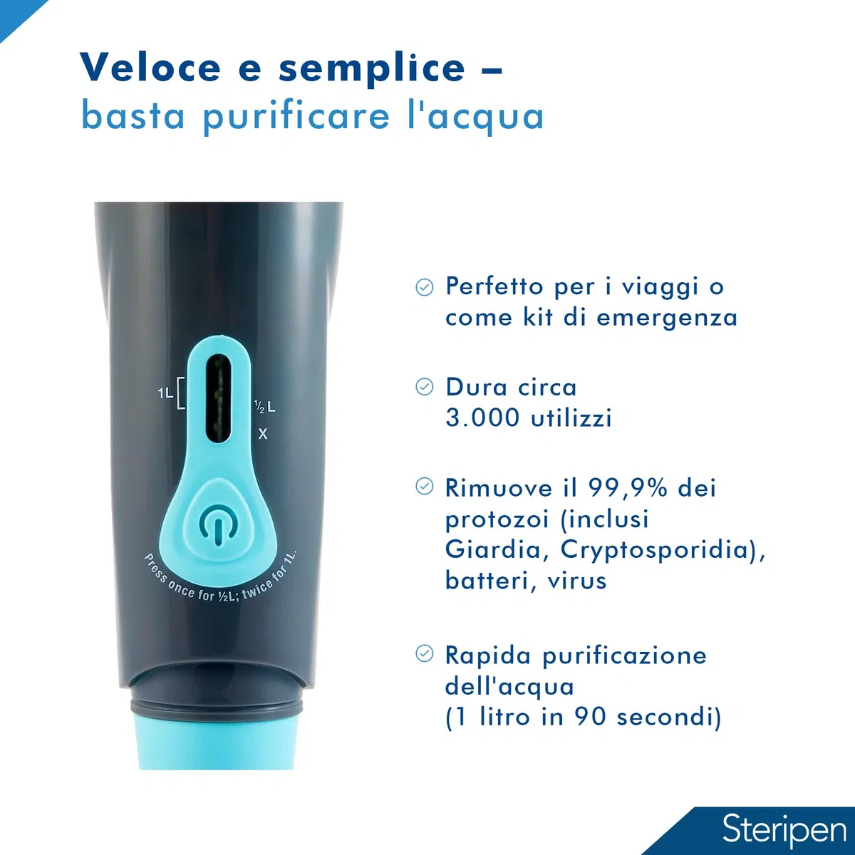 SteriPen Igiene, Depuratore Unisex Adulto