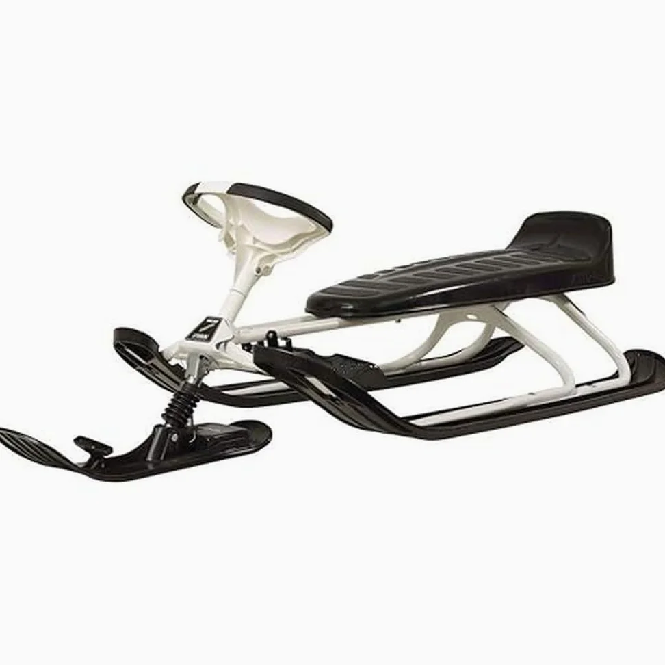 STIGA Snowracer King Size GT Slittino con Freno e Volante per 2 Bambini o Bambino e Adulto