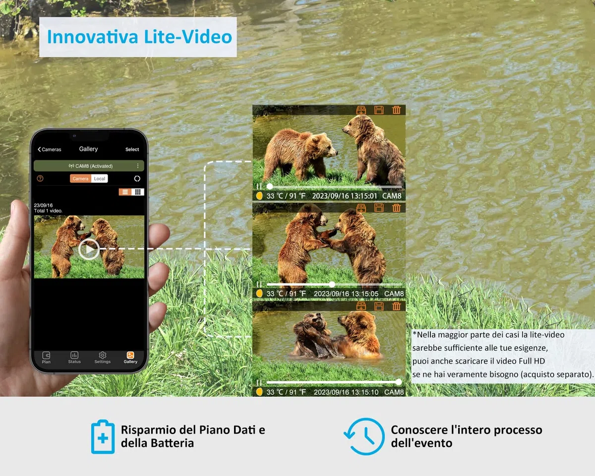 GardePro X20 Fotocamera da Caccia 4G LTE con scheda SIM e App, 48MP 1296P H.265 Vidéo, Fototrappola Infrarossi Invisibili 0,2s Tempo di Attivazione, No-Glow IR LEDs, IP66