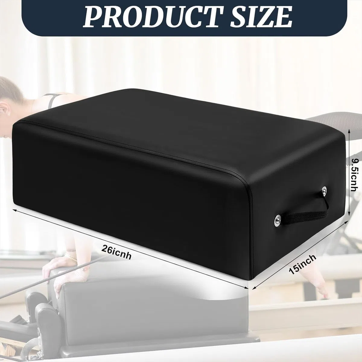 001, Pilates Sitting Box, Pilates Reformer, Pilates, Pilates Reformer Sitting Box - Accessorio Essenziale per Esercizi per Migliorare La Gamma di Movimento, Flessibilità E Forza