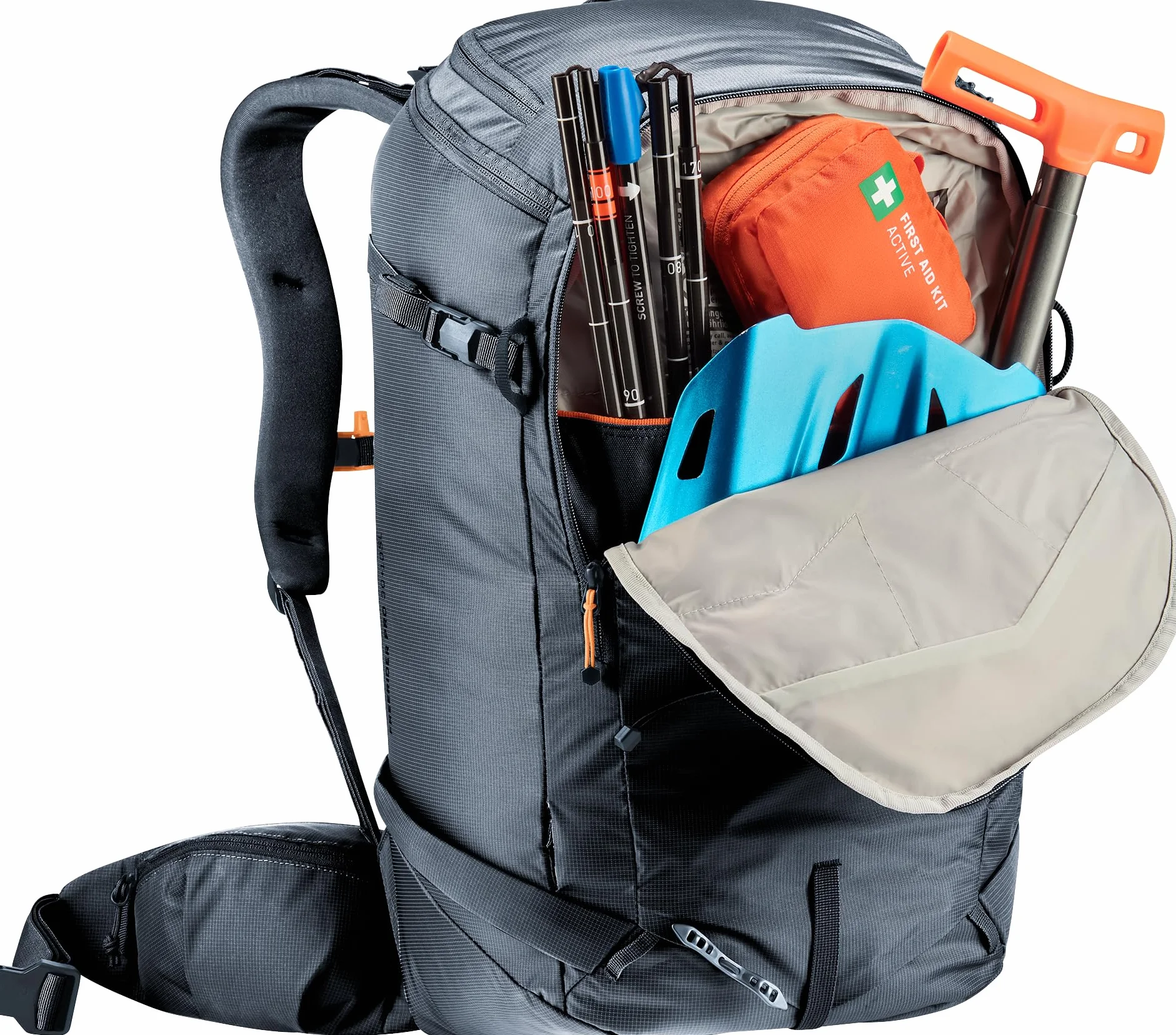 deuter Freerider Pro 32+10 Zaino da sci leggero con espansione del volume