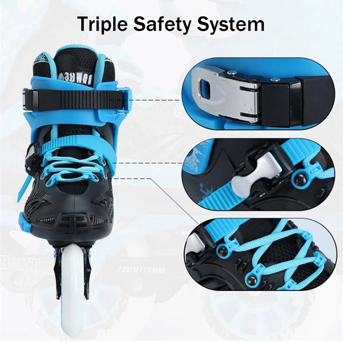 Pattini In Linea Veloci, Pattini A Rotelle Professionali Per Esterni Per Uomo Donna Adulto, Con Ruote Da 3*110 Mm E Cuscinetti ABEC-9, Pattini Unisex Per Lo Slalom Su Strada Di Park Road(37,Black)