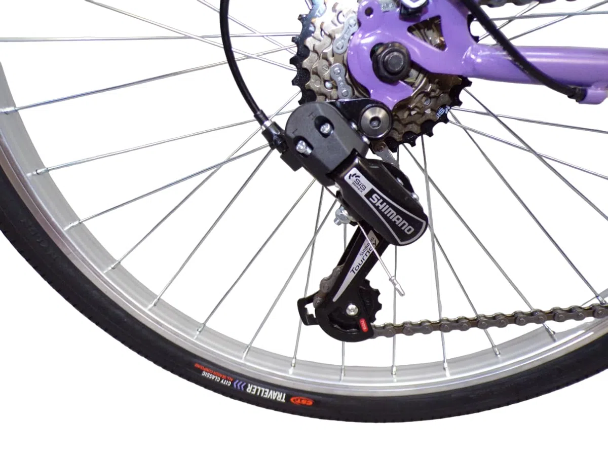 bicicletta donna bici da passeggio city bike 26'' per ragazza cambio 6 velocita'