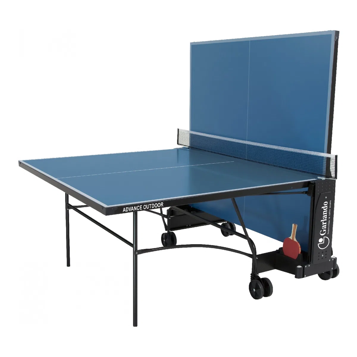 Garlando Tavolo da Ping Pong Advance Outdoor Con Ruote Per Esterno Blu