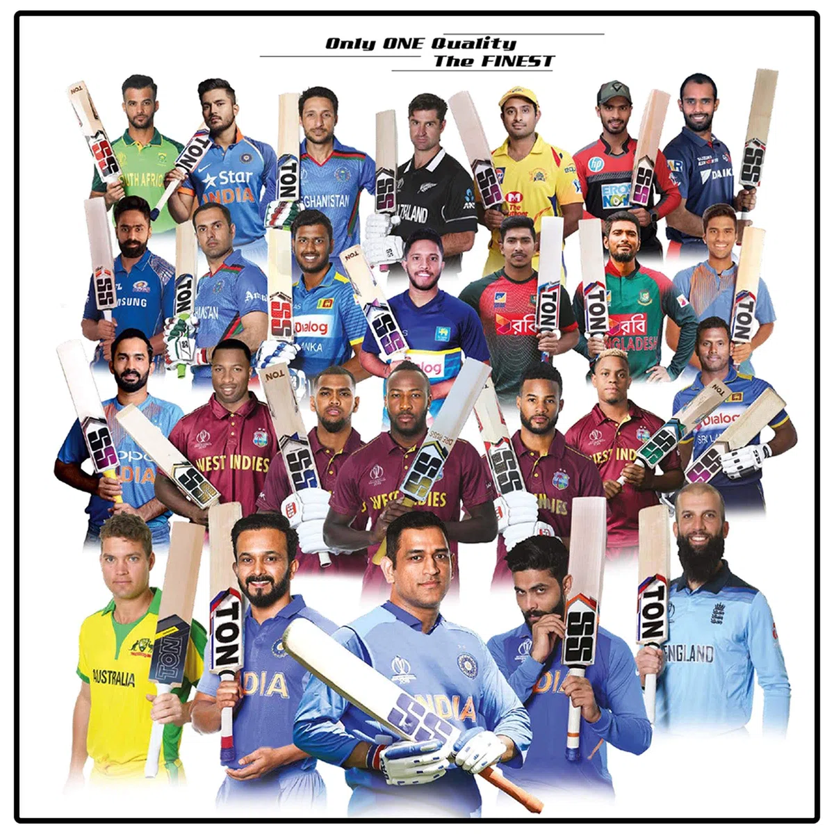 SS Yogi Sports - Mazza da cricket in pelle di salice del Kashmir, esclusiva mazza da cricket per adulti, a grandezza naturale, con copertura di protezione completa (Super Power, Cannon, Impact)
