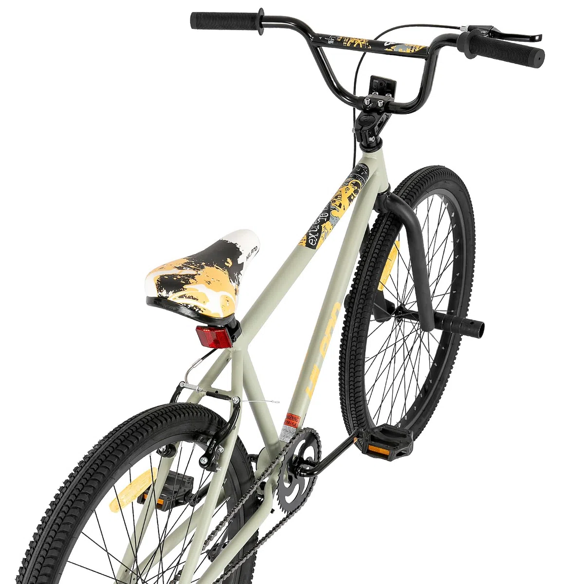 Hiland Carriola Freestyle per bambini 24/26" a 2 sezioni con catena in acciaio, freno a mano singolo, colore/blu/grigio
