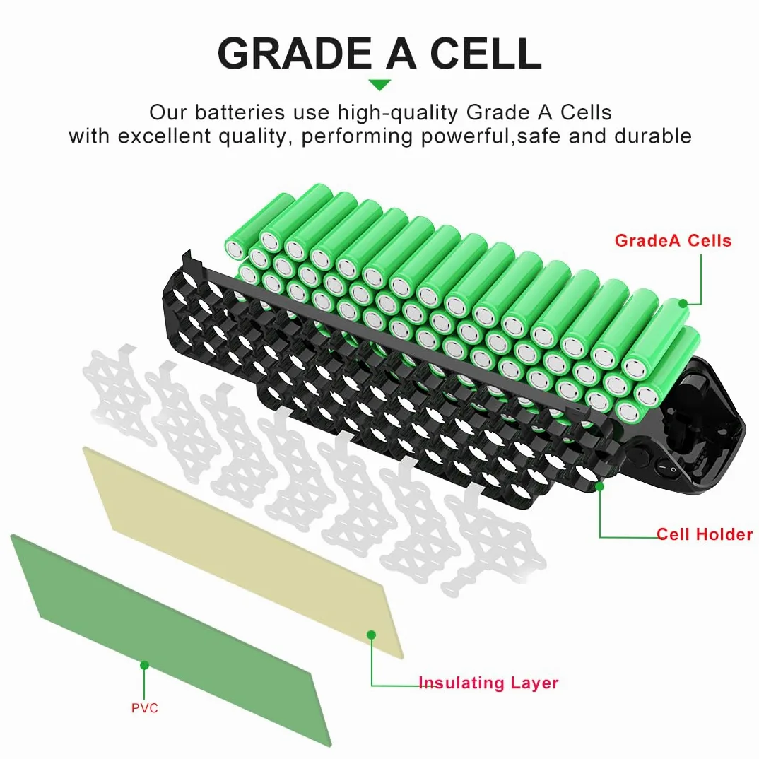 （3-7 Giorni di Arrivo）20Ah/15Ah/13Ah Batteria per Bici elettrica 36V 48V 52V - Batterie agli ioni di Litio per Bicicletta Ebike 1000W / 750W / 500W Ba-fang/Tong-sheng e Altri Motori