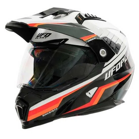 UFO PLAST CASCO ARIES BIANCO/NERO M