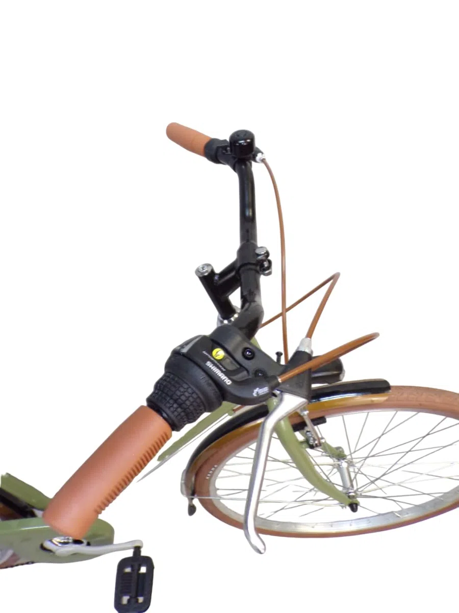 bicicletta uomo bici da passeggio city bike 28'' vintage con borse laterali cambio 6 velocita'.