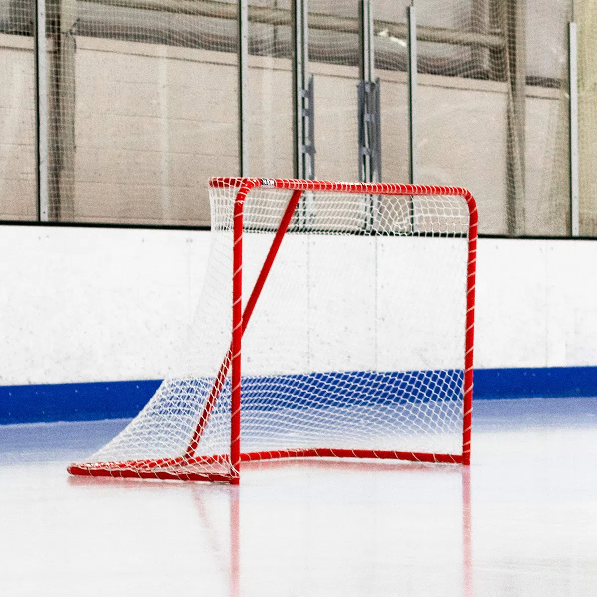FORZA Porta Da Hockey Su Ghiaccio - Porta Hockey 1,8 x 1,2 m - Porta Da Hockey Su Ghiaccio In Acciaio Galvanizzato | Rete Da 5mm