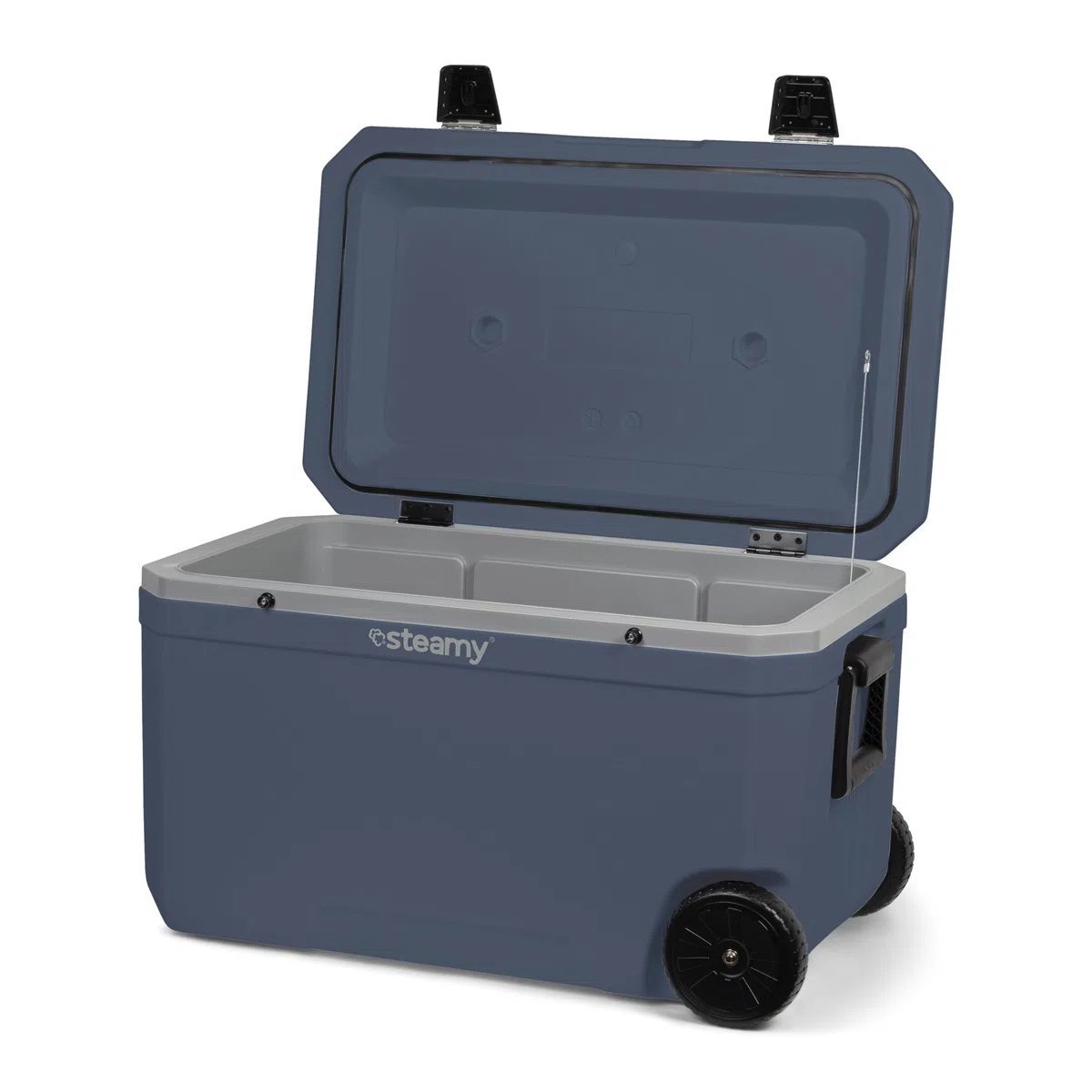 Steamy Cool 70 Frigoriferi portatile passivo con ruote, 70 Litri, Blu