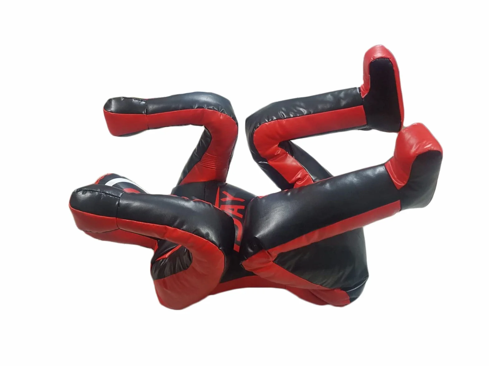 TEJAY Grappling Dummy Judo Sacco da boxe Dummy BJJ Wrestling Posizione difensiva brasiliano JIU Jitsu Submission Self Defense Training Vinyl Dummy 177,8 cm vuoto, nero, L