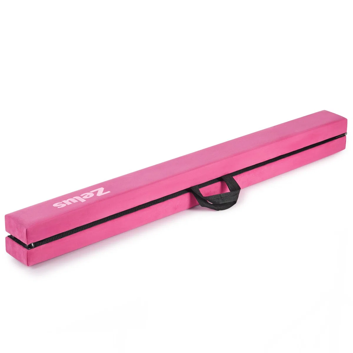 ZELUS Trave Ginnastica Artistica 244cm/270cm Pieghevole Trave da Equilibrio Trave da Pavimento Base Solida di Legno e Antiscivolo con Maniglie per Bambini, Principianti e Ginnaste per Casa