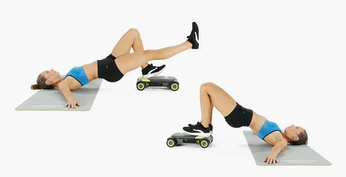 Wonder Core Slide Fit Fitness Skateboard Ab Roller – Rosa – 3 livelli di intensità – addominale Smart Trainer Training Panca fitness per la casa sport