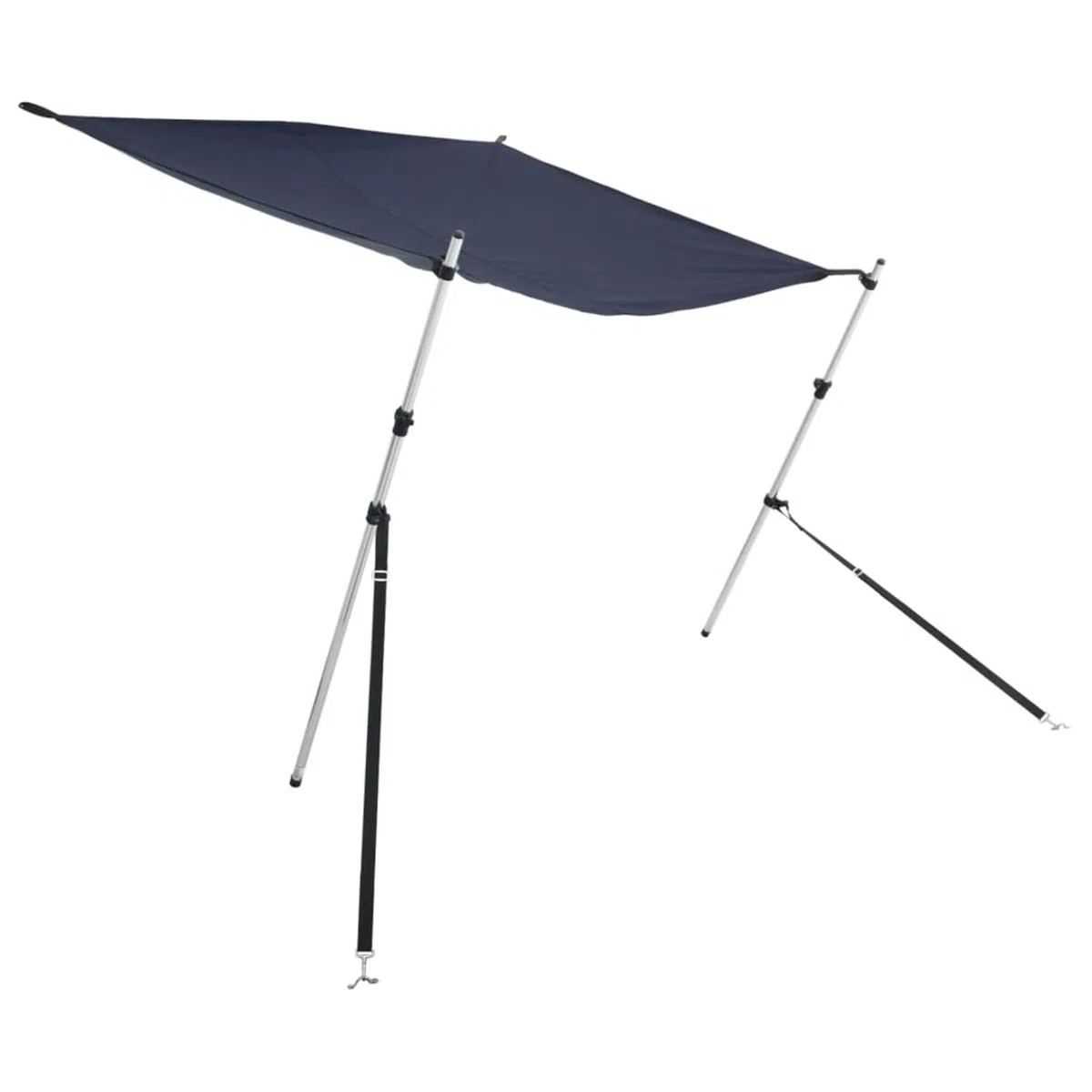 Tendalino Estensione a T, Ombreggiatura per Barche, 170x170x(115-183) cm, Poliestere 600D con Rivestimento PU e Struttura in Alluminio, Accessorio per Tendalino Bimini e Coperture Barca da Pesca e da