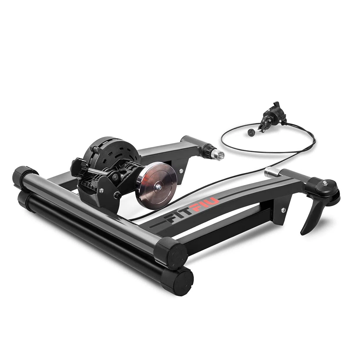FITFIU Fitness ROB-20 - Rullo per bicicletta pieghevole con 5 livelli di resistenza, compatibile con ruote da 26" a 29", MTB e strada, Allenatore per allenamento indoor, peso massimo 150kg