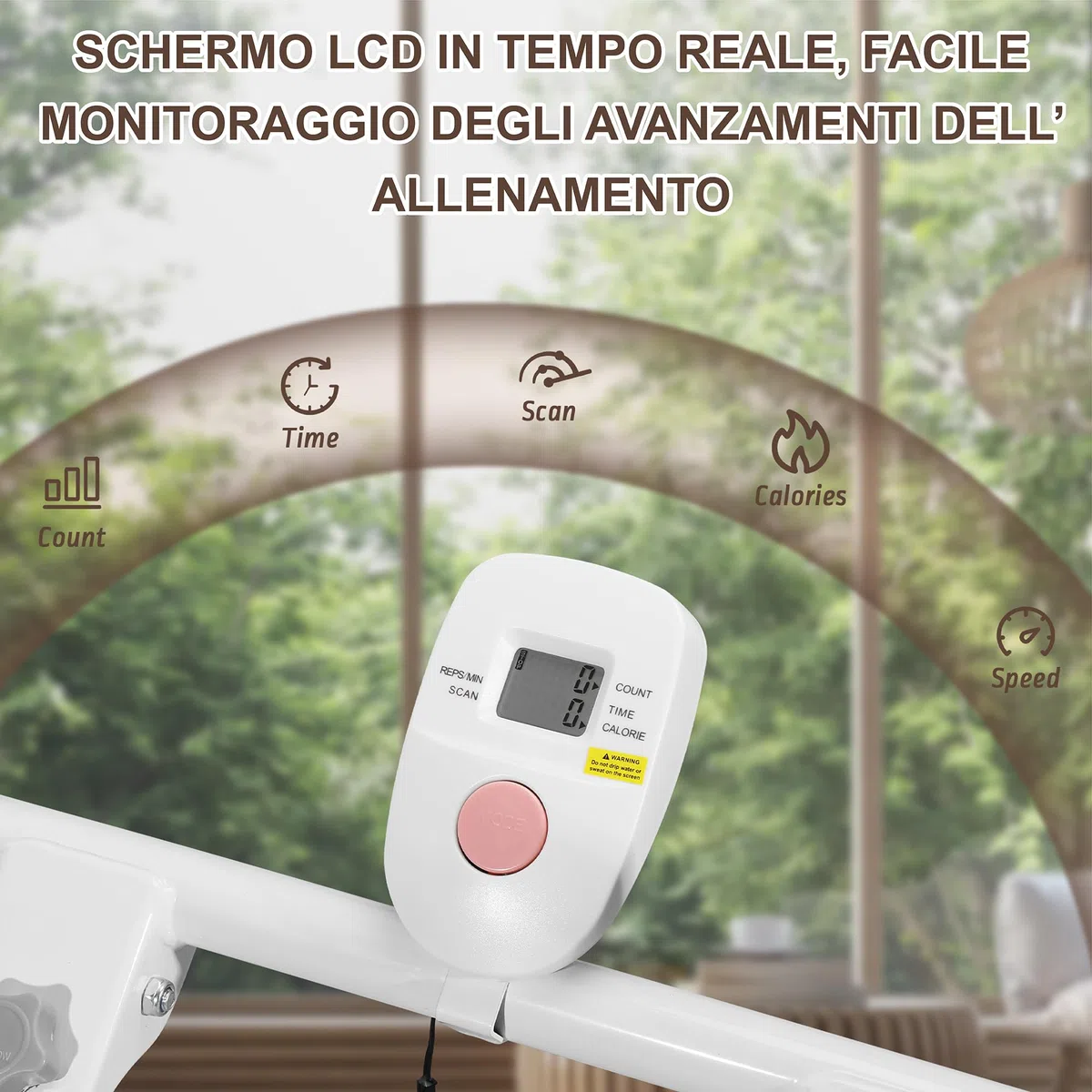 Stepper per casa – Upgrade Scalatore verticale come macchina per allenamento per esercizi totali del corpo. Dispositivo fitness per scalare con telaio stabile e piattaforma manubrio regolabile