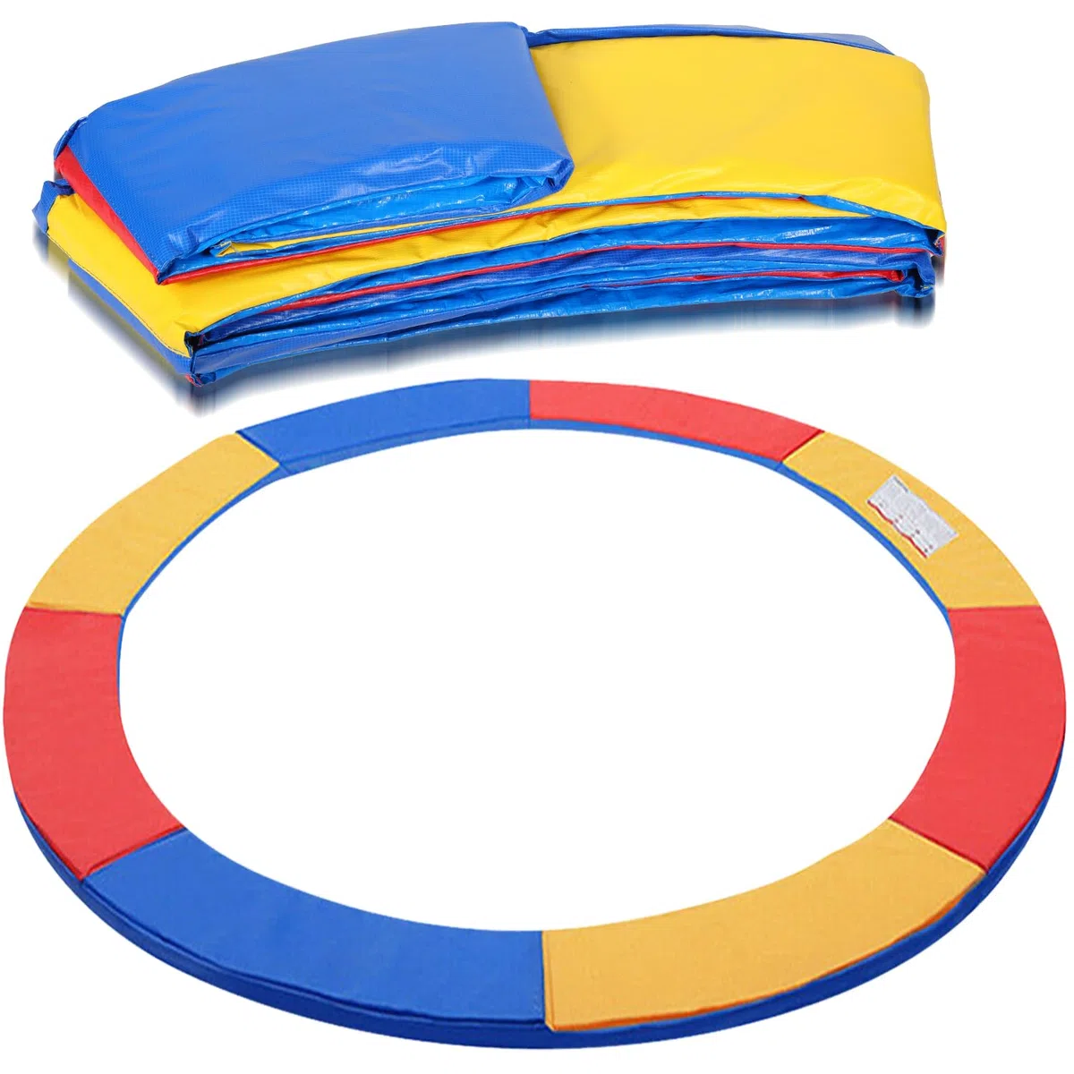 Herrselsam Copertura del bordo del trampolino antistrappo, resistente ai raggi UV, protezione dei bordi, accessorio per trampolino da fitness, colorato