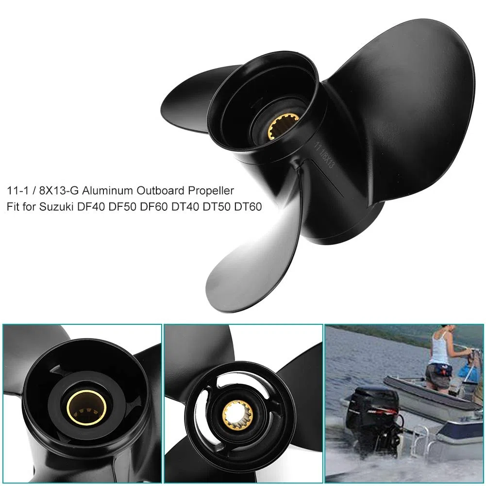 Fuoribordo in Alluminio a 3 Pale, 11-1/8 x 13-G, Compatibile con DF40 DF50 DF60 DT40 DT50 DT60