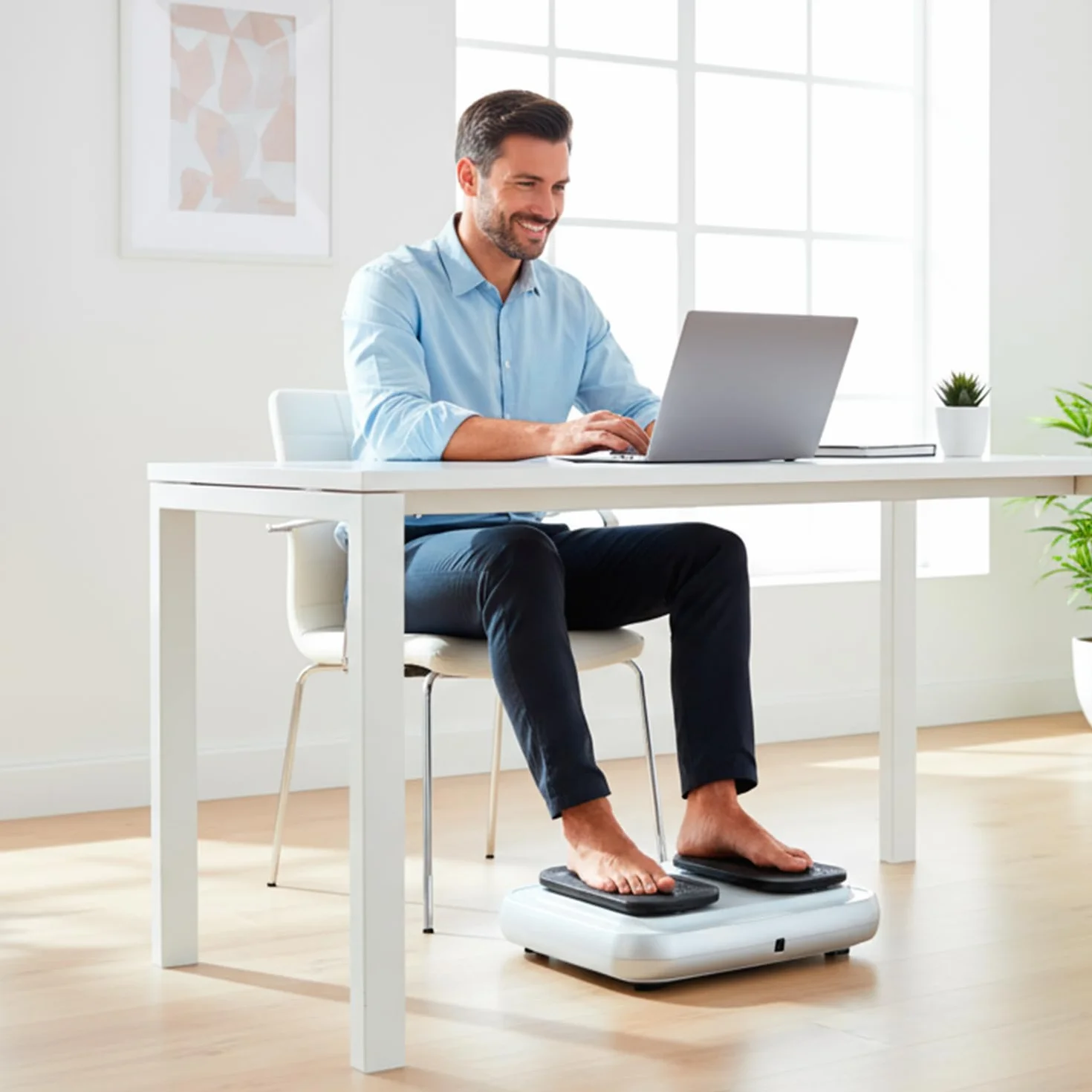 Esercitatore per Piedie | Esercizio Pasivo | Fitlegs | Migliora la Circolazione | Massaggiatore Elettirco per Gambe