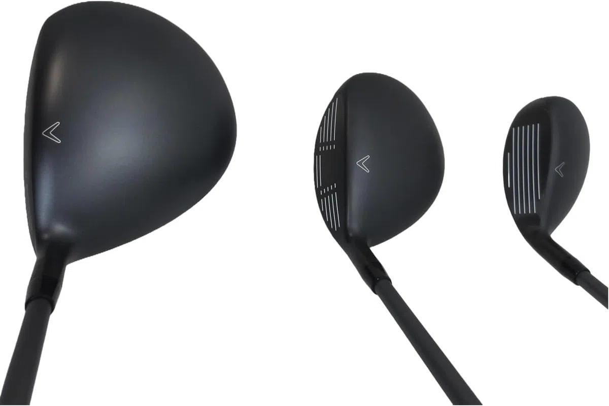 Callaway - Set completo da golf da uomo, con mazze da driver, legno da fairway, ibrido, ferri da stiro, borsa con supporto per putter Reg Flex