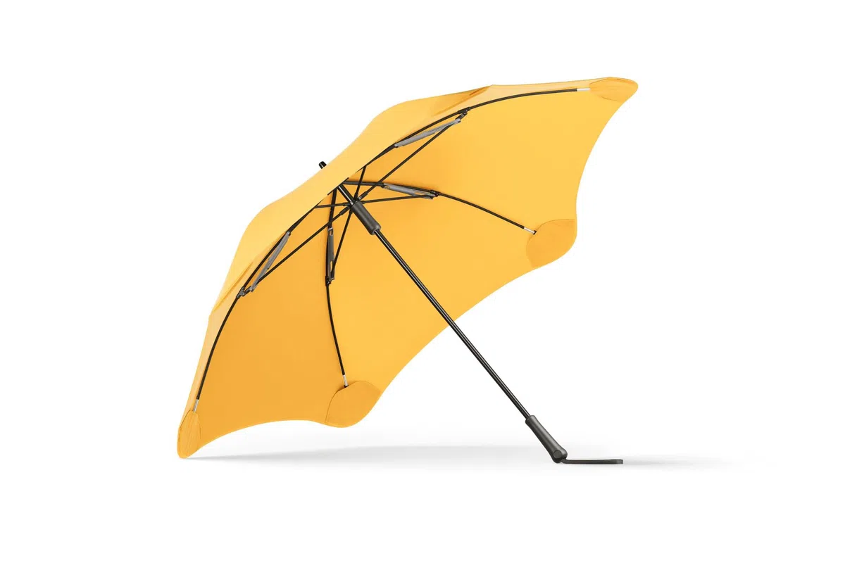 BLUNT Exec Ombrello Antivento da Golf – 137 cm Ombrello Grande per Vento e Pioggia, Design Durevole per Viaggi e Sport, Resistente, Protezione UV - Giallo Chiaro
