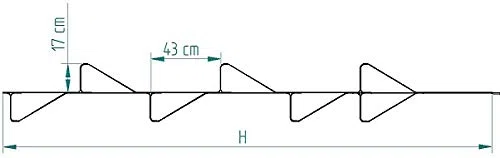 Scala per albero MastL per arrampicarsi su un albero per barche a vela (18.9m, con cursori a vela tipo A89)