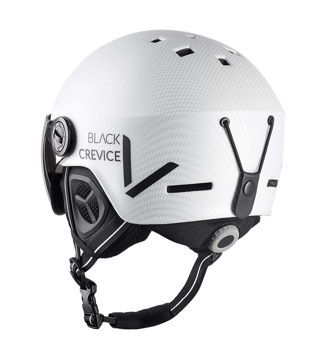 BLACK CREVICE Casco da sci Sölden I Casco da sci con visiera stile pilota in diversi colori I Casco da sci Uomo & Donna I Casco da snowboard unisex I Casco da sci traspirante I Regolabile