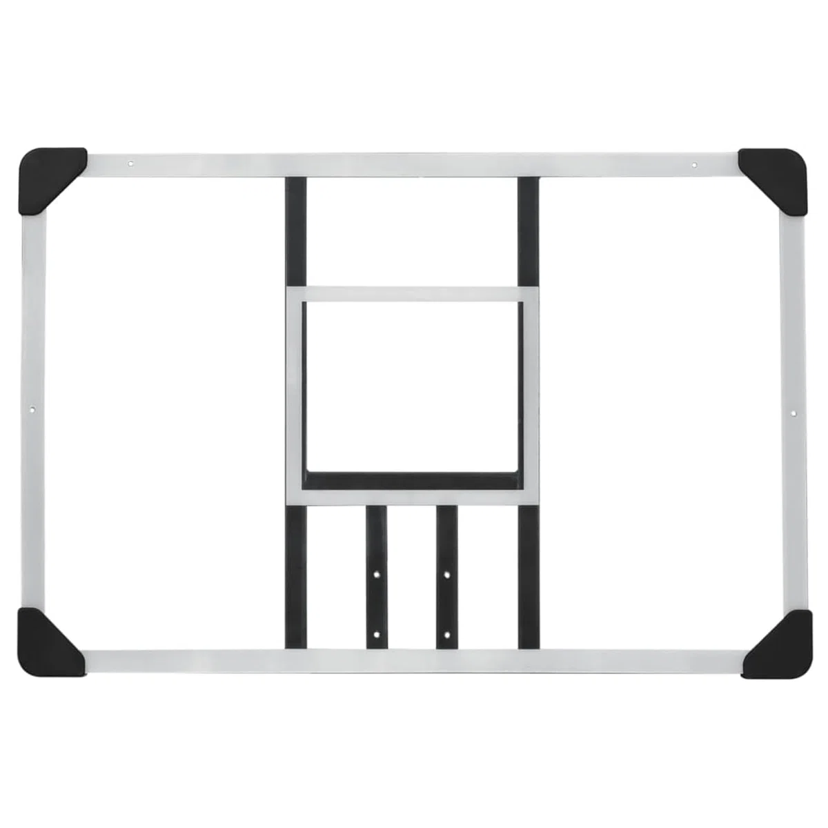 ARKEM Canestro Basket Esterno Portatile,Pallacanestro da Camera Interno con Tabellone,Tabellone Pallacanestro Trasparente 90x60x2,5 cm Policarbonato